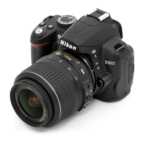 Nikon D3000 Manuales