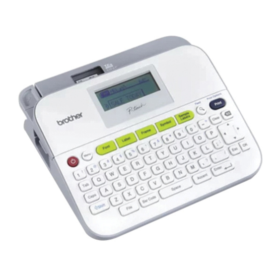 Uline BROTHER P-TOUCH D400AD Manual Del Usuario