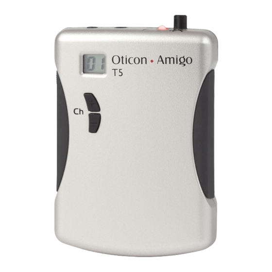 Oticon Amigo T5 Instrucciones De Uso