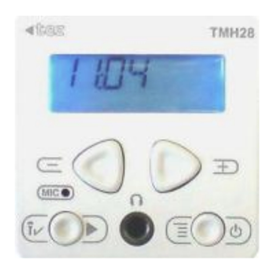 Tez audio TMH28 Manual De Usuario