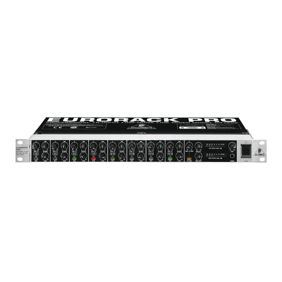 Behringer EURORACK PRO RX1602 Manual De Usuario