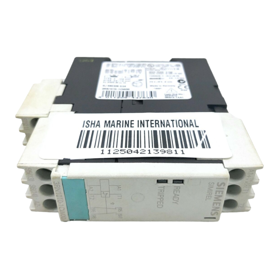 Siemens SIMIREL 3RN10 Instructivo