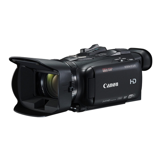 Canon VIXIA HF G40 Manual De Instrucciones