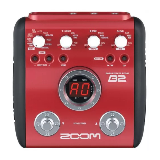 Zoom B2 Manual De Instrucciones
