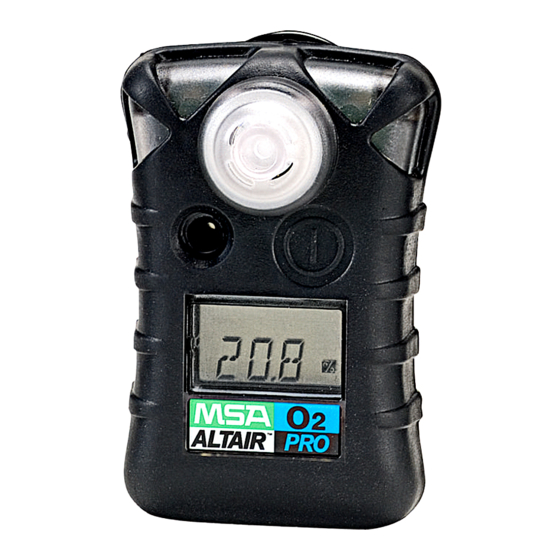 MSA ALTAIR Pro Manual De Operación