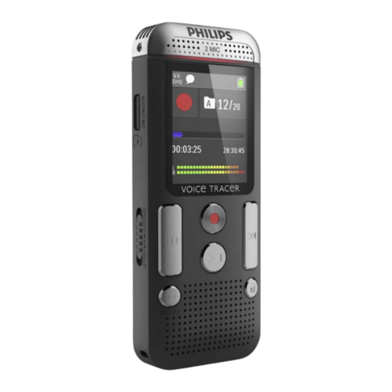 Philips VOICE TRACER DVT2500 Manual Del Usuario