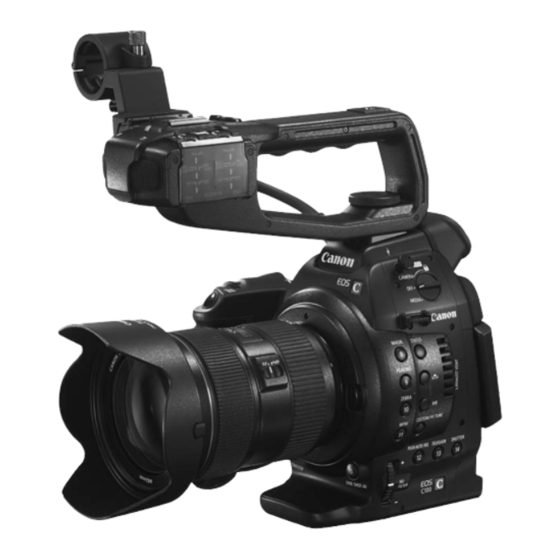 Canon EOS C100 Manuales