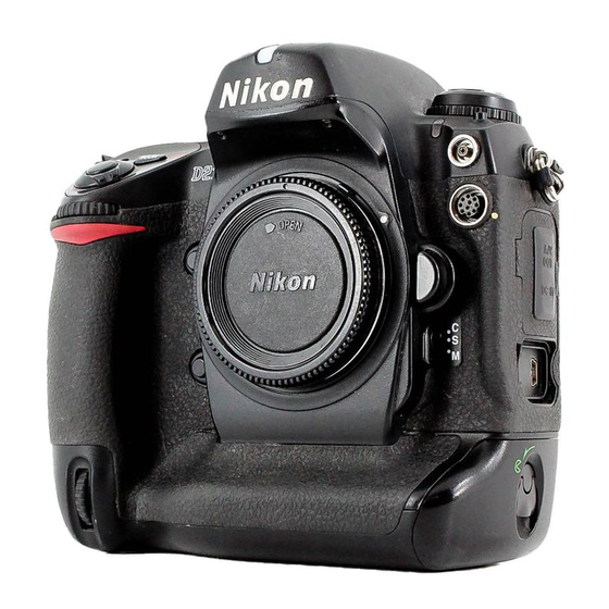 Nikon D2x Guía De Usuario
