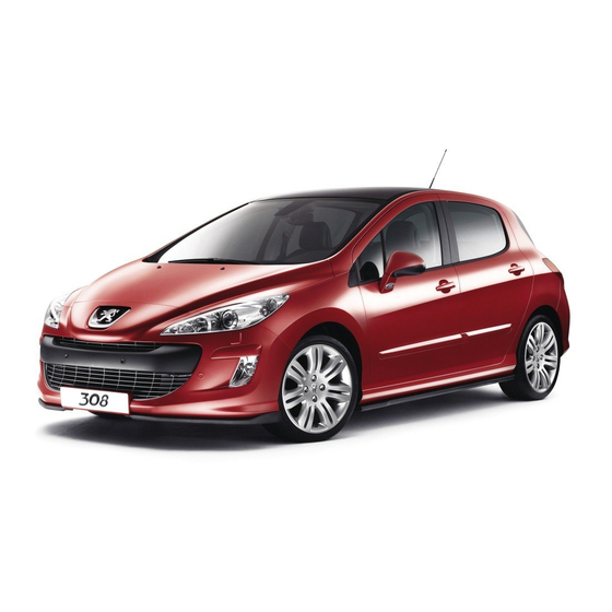 PEUGEOT 308 2007 Manual De Instrucciones