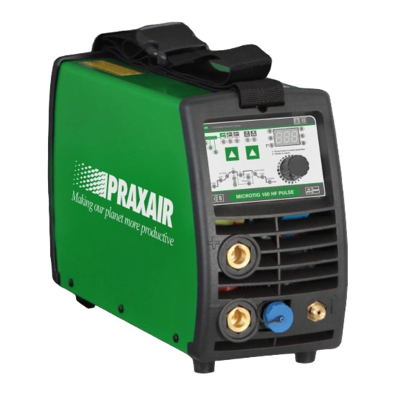 Praxair MICROTIG-160 DCi HF Manual De Instrucciones, Seguridad Y Mantenimiento