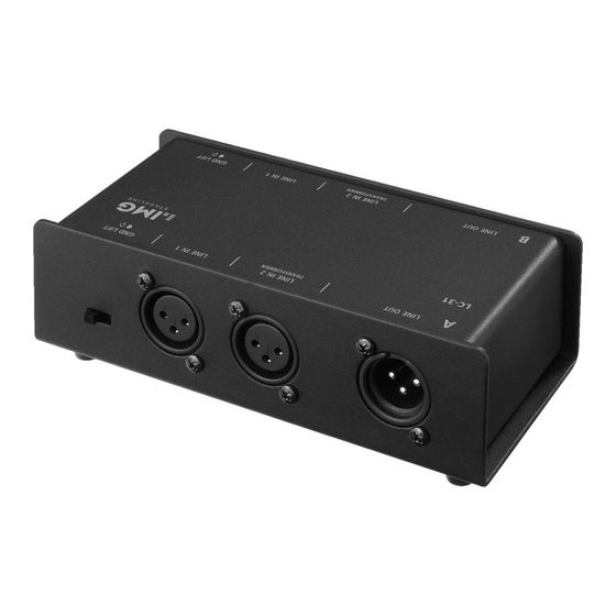 Monacor International IMG STAGELINE LC-31 Manual Del Usuario