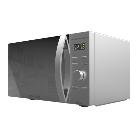 cecotec ProClean 8110 Full Inox Manual De Instrucciones