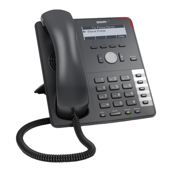 Snom 710 Manual Del Usuario