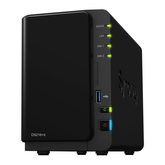 Synology DiskStation DS216+II Guía De Instalación Rápida