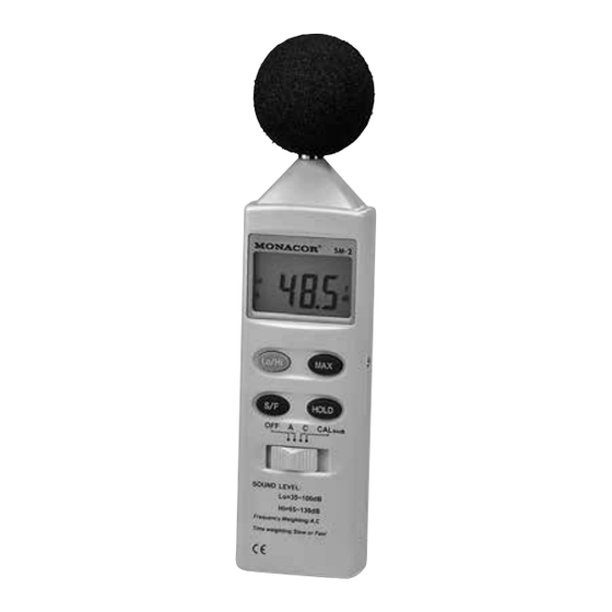 Monacor SM-2 Manual De Instrucciones