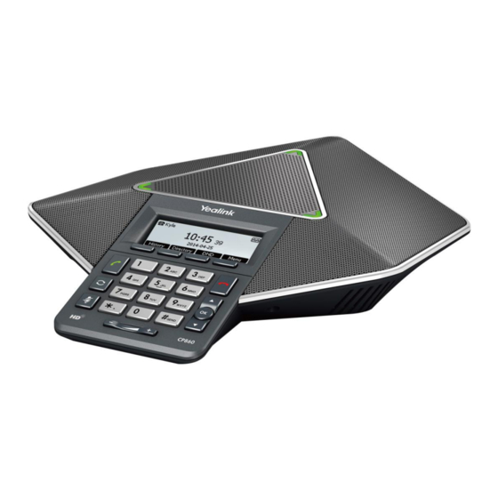 Yealink CP860 Guia De Inicio Rapido