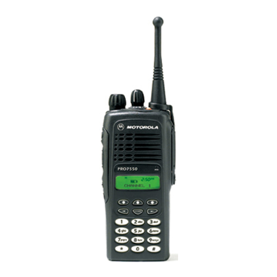 Motorola PRO7550 Guia Del Usuario