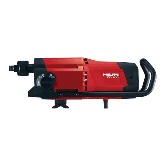 Hilti DD 200 Manual De Instrucciones