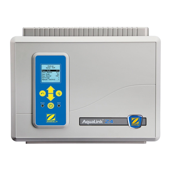 Zodiac AquaLink Z4 Manual Del Propietário