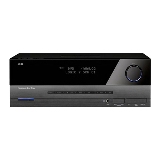 Harman Kardon AVR 142 Manual Del Usuario