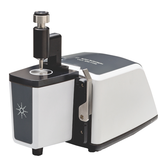 Agilent Technologies Cary 630 FTIR Guia Del Usuario