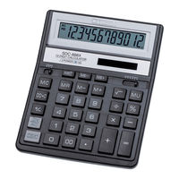 Citizen SDC-888X Manual De Instrucciones