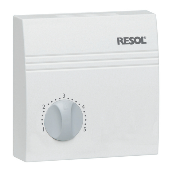 Resol RTS Manual