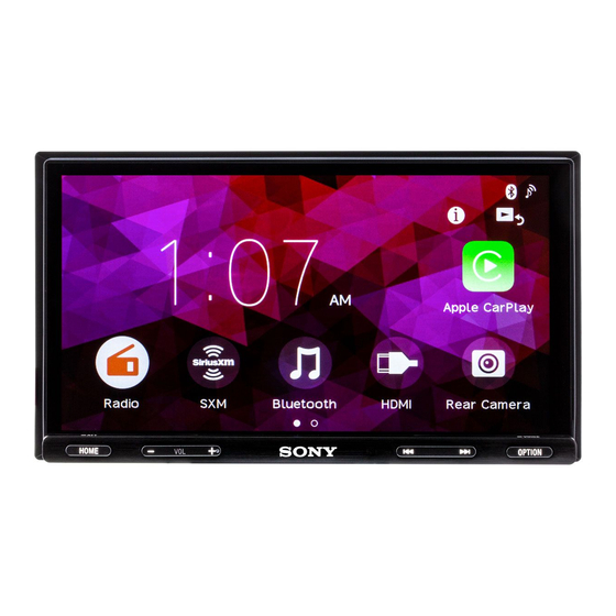 Sony XAV-AX5600 Manual De Instrucciones