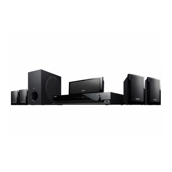 Sony DAV-TZ215 Guía De Ajuste Rápido