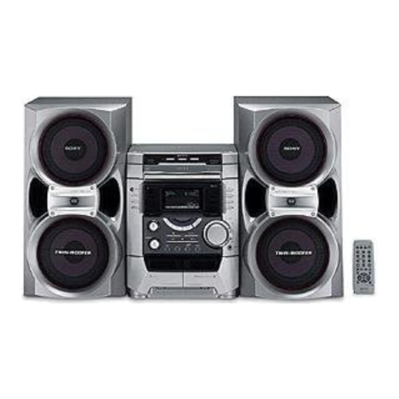 Sony MHC-BX9 Manual De Instrucciones