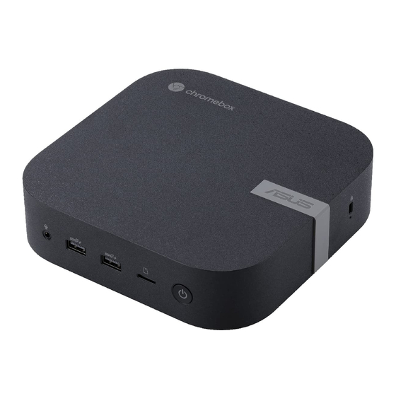 Asus Chromebox 5 Manual Del Usuario