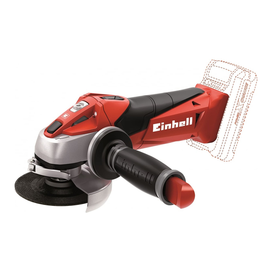 EINHELL TE-AG 18 Li Manuales