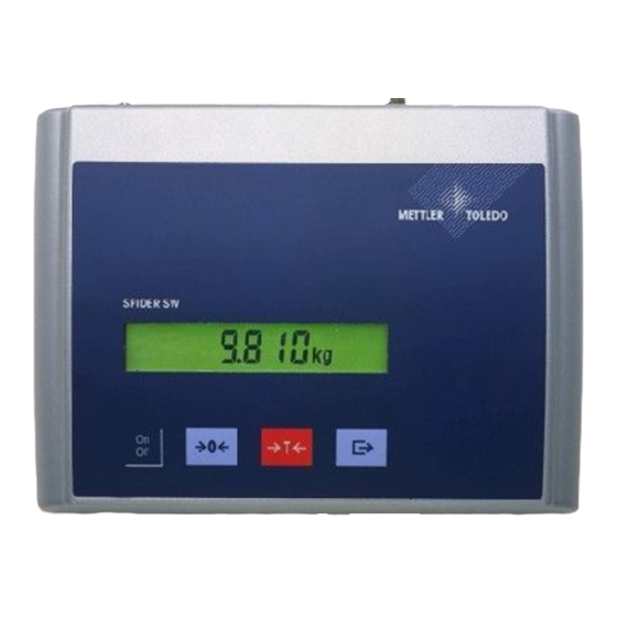 Mettler Toledo Spider SW Manual De Instalación