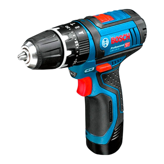 Bosch GSB 12V-15 Professional Manual Del Usuario