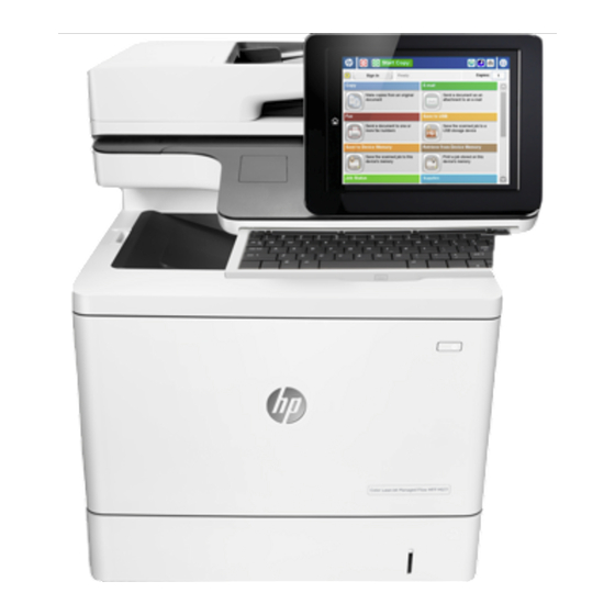 HP LaserJet MFP M577 Guia De Inicio Rapido