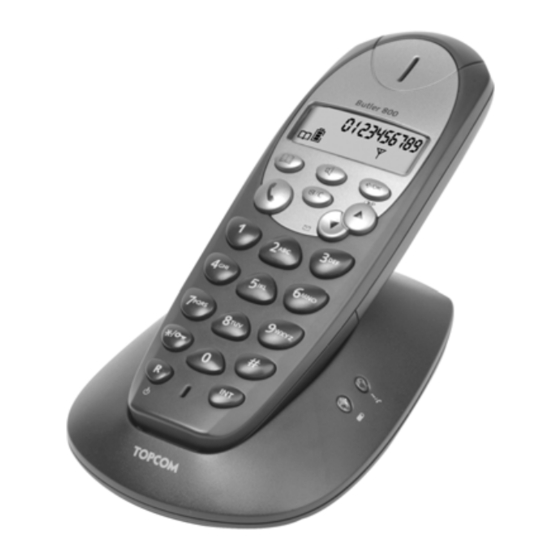 Topcom BUTLER 800 Manual De Usuario
