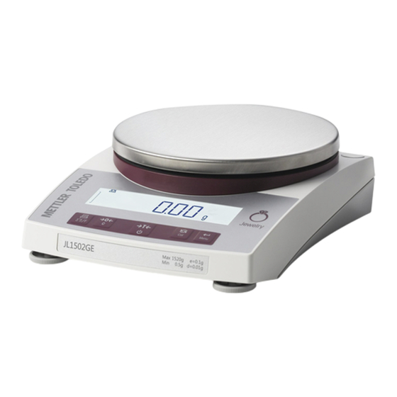 Mettler Toledo JL-GE Instrucciones De Manejo