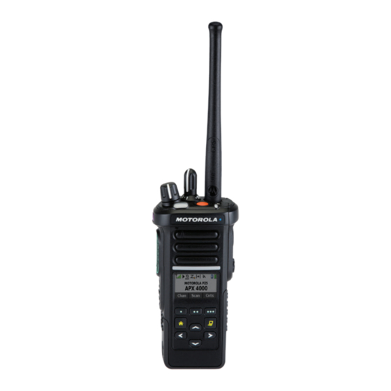 Motorola Solutions APX 2000 Guia Del Usuario