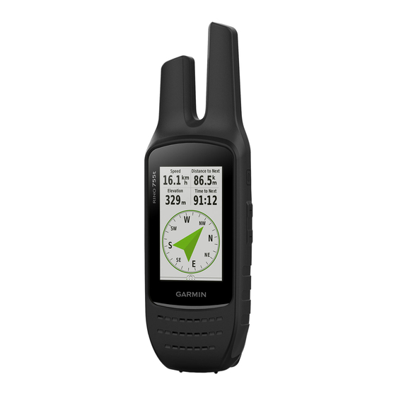 Garmin Rino 750 Manual Del Usuario