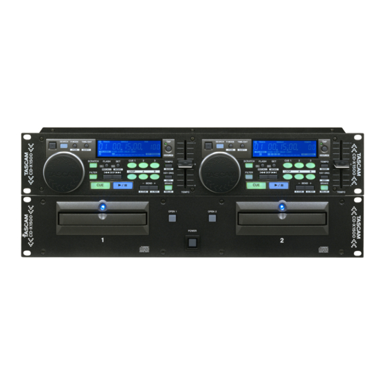 Teac Tascam CD-X1500 Manuales