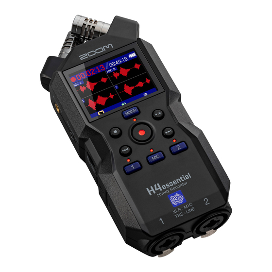 Zoom H4essential Manual De Instrucciones