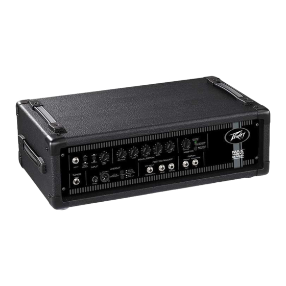 Peavey MAX 450 Manual De Operación