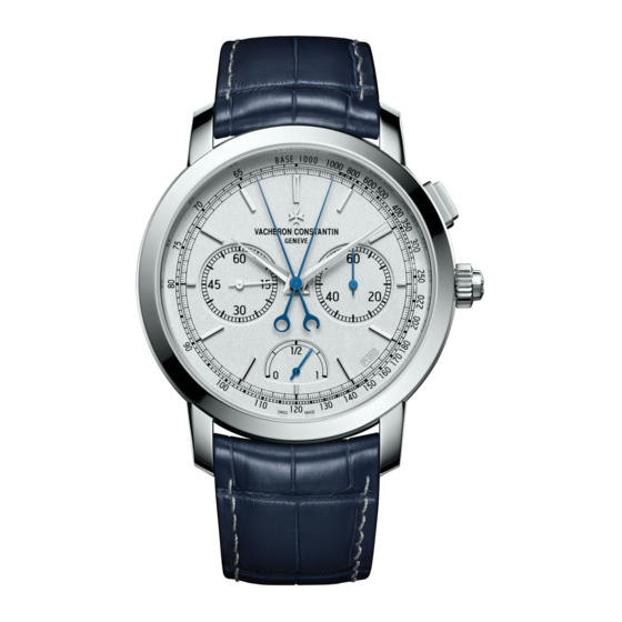 VACHERON CONSTANTIN TRADITIONNELLE SPLIT-SECONDS CHRONOGRAPH ULTRA-THIN - COLLECTION EXCELLENCE PLATINE Manual De Instrucciones