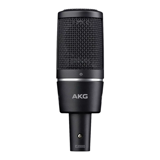Harman AKG C2000 Modo De Empleo