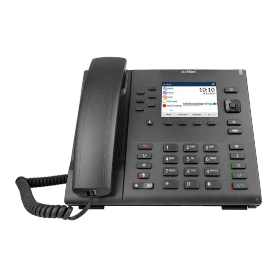 Mitel 6867 SIP Guía De Usuario