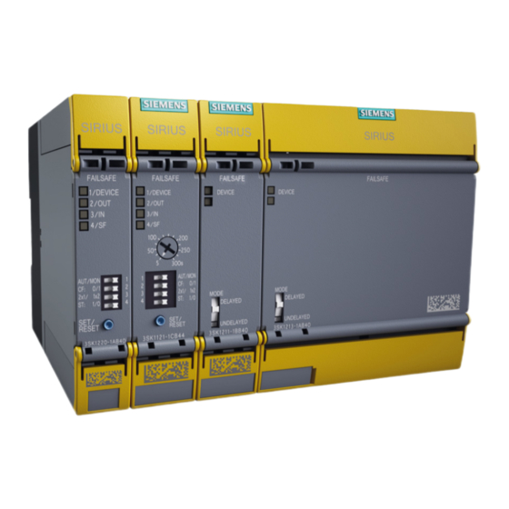 Siemens SIRIUS 3SK1 Manual De Producto