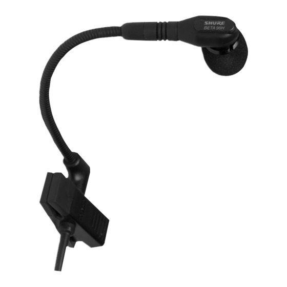 Shure Beta 98H/C Guía De Usuario