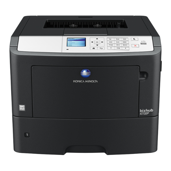 Konica Minolta bizhub 4000P Guia Del Usuario