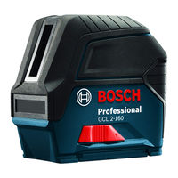 Bosch GCL 2-160 Instrucciones De Funcionamiento Y Seguridad
