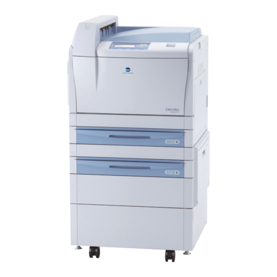 Konica Minolta LASER IMAGER DRYPRO 873 Manuales